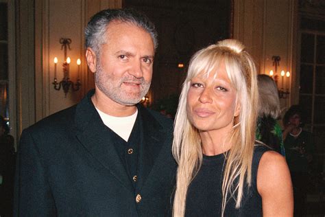 donatella versace then and now|gianni Versace sister pics.